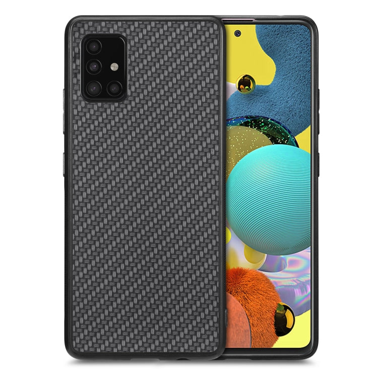 Carbon Fiber Texture Leather Back Cover Phone Case