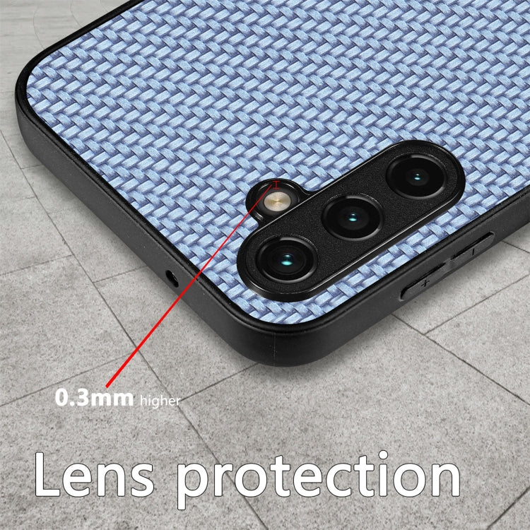 Carbon Fiber Texture Leather Back Cover Phone Case, For Samsung Galaxy A54 5G