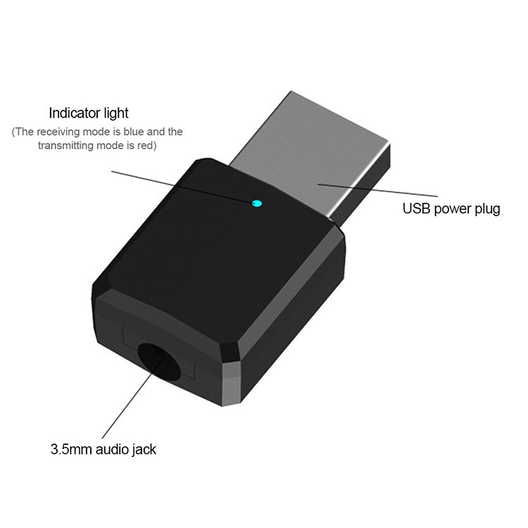 Bluetooth5.0  Audio Receiver USB Bluetooth Adapter Bluetooth Transmitter Support Win8/10, ZF169