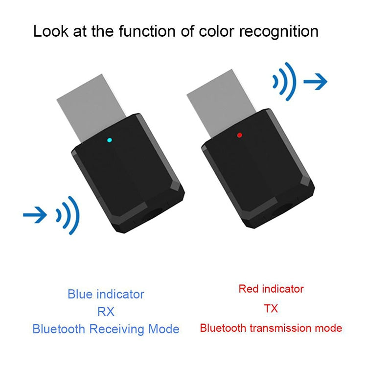 Bluetooth5.0  Audio Receiver USB Bluetooth Adapter Bluetooth Transmitter Support Win8/10, ZF169