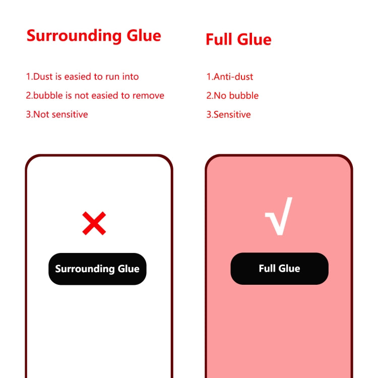 Lot de 2 films de protection en verre trempé ENKAY Hat-Prince Full Glue 0,26 mm 9H 2,5D pour Samsung Galaxy A80