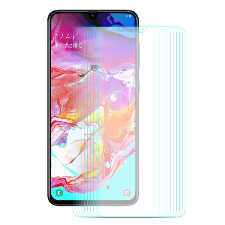 Lot de 10 films de protection en verre trempé ENKAY Hat-prince 0,26 mm 9H 2,5D à bords incurvés pour Samsung Galaxy A70