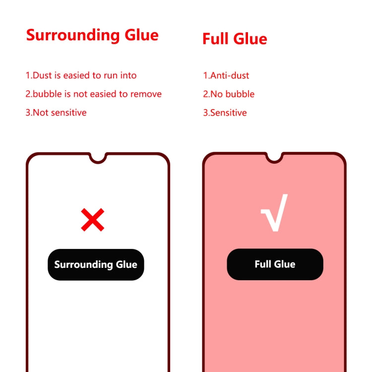 Lot de 2 films de protection en verre trempé ENKAY Hat-Prince Full Glue 0,26 mm 9H 2,5D pour Galaxy A70