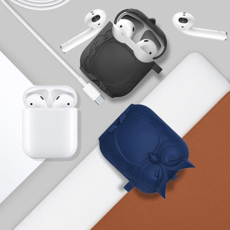 Owl Appearance Case for AirPods, Blue