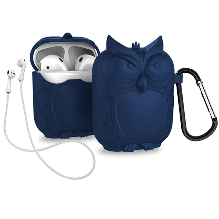 Owl Appearance Case for AirPods, Blue