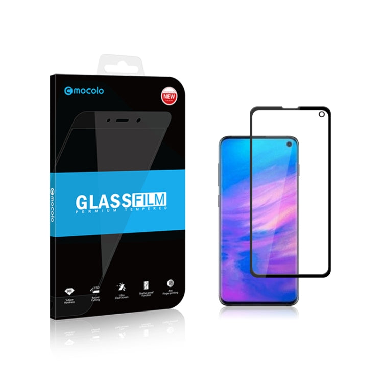 Lot de 2 films en verre trempé Mocolo 0,33 mm 9H 2,5D à colle complète pour Samsung Galaxy S10e