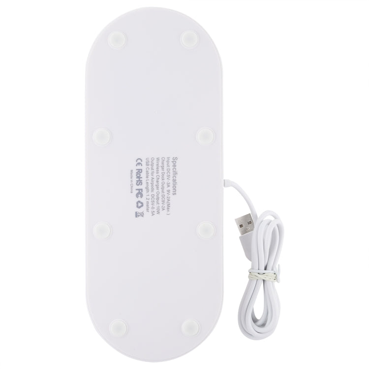 HQ-UD15 Rotatable Wireless Charging Base with Stand for Phones / iWatches / AirPods (Silver), without Wireless Charging White, without Wireless Charging Black, White (with wireless charging), Black (without wireless charging)