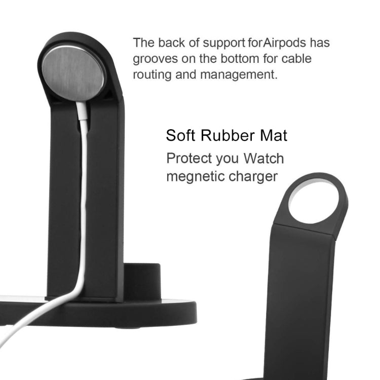 HQ-UD15 Rotatable Wireless Charging Base with Stand for Phones / iWatches / AirPods (Silver), without Wireless Charging White, without Wireless Charging Black, White (with wireless charging), Black (without wireless charging)