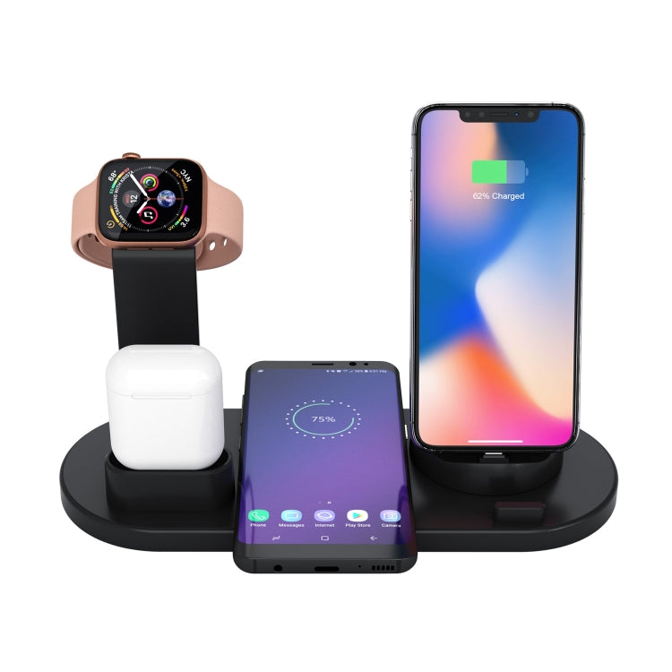 HQ-UD15 Rotatable Wireless Charging Base with Stand for Phones / iWatches / AirPods (Silver), without Wireless Charging White, without Wireless Charging Black, White (with wireless charging), Black (without wireless charging)