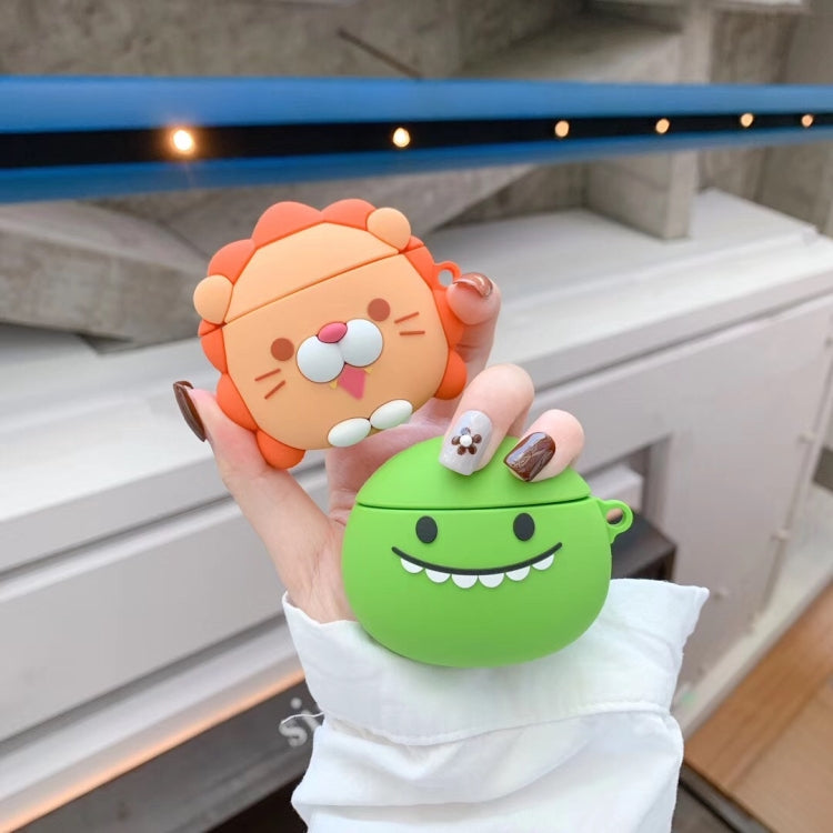 For Apple AirPods 1/2 Generation Universal Wireless Lion And Dinosaur Headphone Holder Bluetooth  Protective Case, Lion