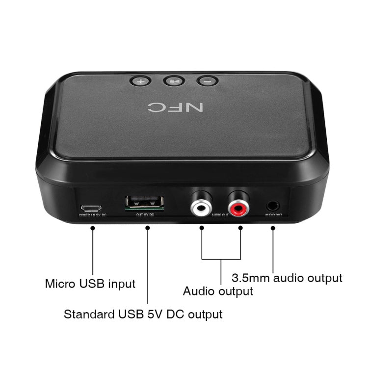 NFC Desktop Bluetooth Music Receiver 4.1 Bluetooth Adapter USB Drive Reads Bluetooth Speaker, B10