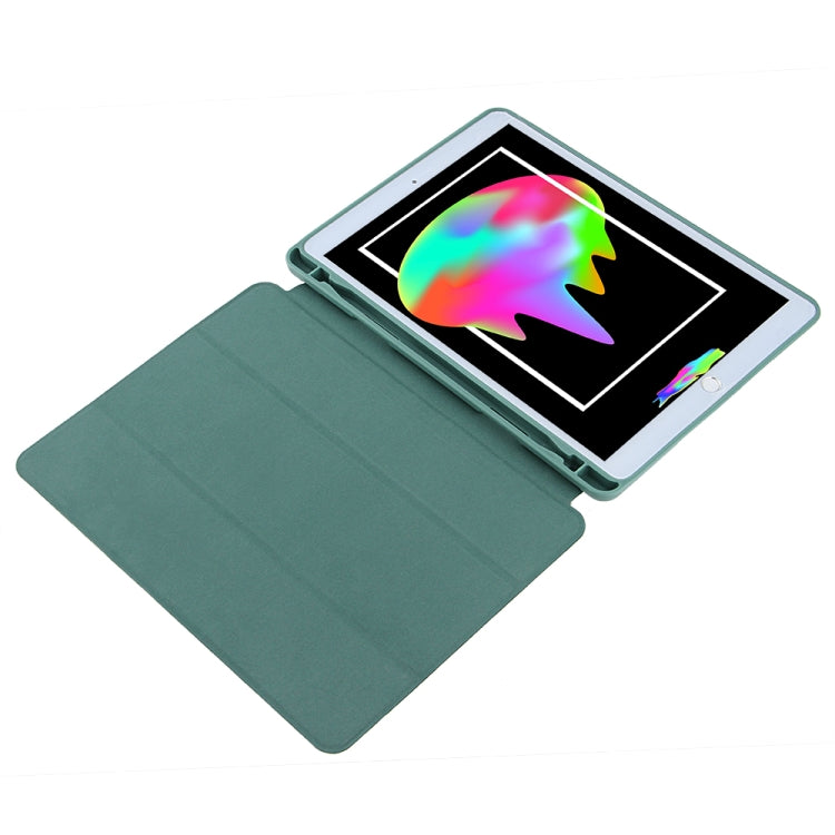 Étui en cuir PU à rabat horizontal pliable et ventilé avec ventilation en nid d'abeille, support pliable en 3 parties, emplacement pour stylo et fonction veille/réveil intelligent, pour iPad mini 5/mini 4/3/2/1, iPad 9.7 (2018)/(2017)/Air 2/Air