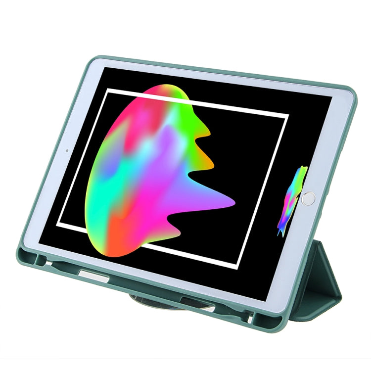 Étui en cuir PU à rabat horizontal pliable et ventilé avec ventilation en nid d'abeille, support pliable en 3 parties, emplacement pour stylo et fonction veille/réveil intelligent, pour iPad mini 5/mini 4/3/2/1, iPad 9.7 (2018)/(2017)/Air 2/Air