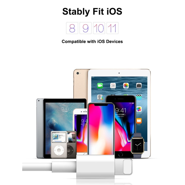 Câble de charge et de données PD 18 W USB-C / Type-C vers prise USB 8 broches pour iPhone X / 11 / 11 Pro / 11 Pro Max / XR / SE 2020, 1 m, 2 m