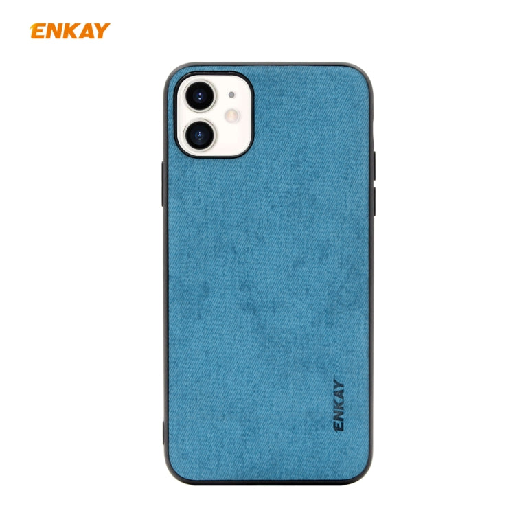 For iPhone 11 ENKAY ENK-PC028 Business Series Fabric Texture PU Leather + TPU Soft Slim Case, For iPhone 11