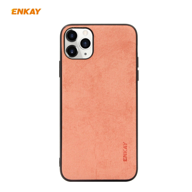 For iPhone 11 Pro ENKAY ENK-PC029 Business Series Fabric Texture PU Leather + TPU Soft Slim Case Cover, For iPhone 11 Pro