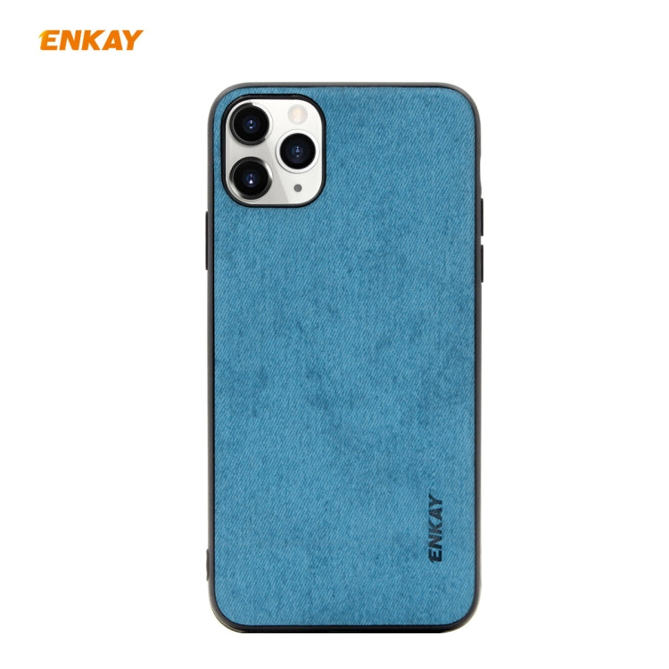 For iPhone 11 Pro ENKAY ENK-PC029 Business Series Fabric Texture PU Leather + TPU Soft Slim Case Cover, For iPhone 11 Pro