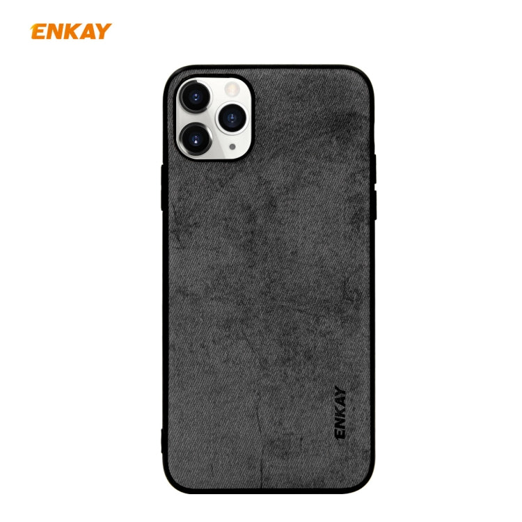 For iPhone 11 Pro ENKAY ENK-PC029 Business Series Fabric Texture PU Leather + TPU Soft Slim Case Cover, For iPhone 11 Pro