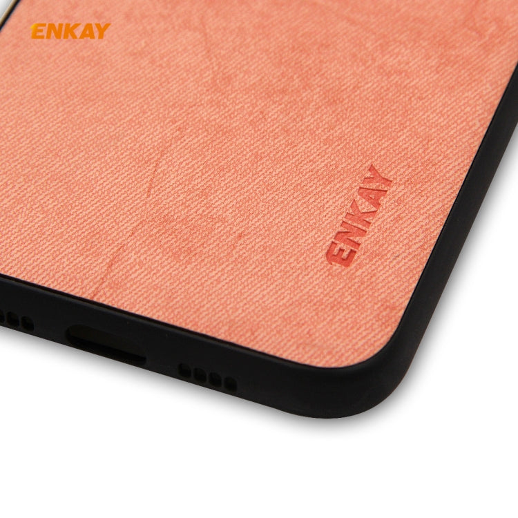 For iPhone 11 Pro Max ENKAY ENK-PC0302 2 in 1 Business Series Fabric Texture PU Leather + TPU Soft Slim Case Cover ＆ 0.26mm 9H 2.5D Tempered Glass Film, For iPhone 11 Pro Max