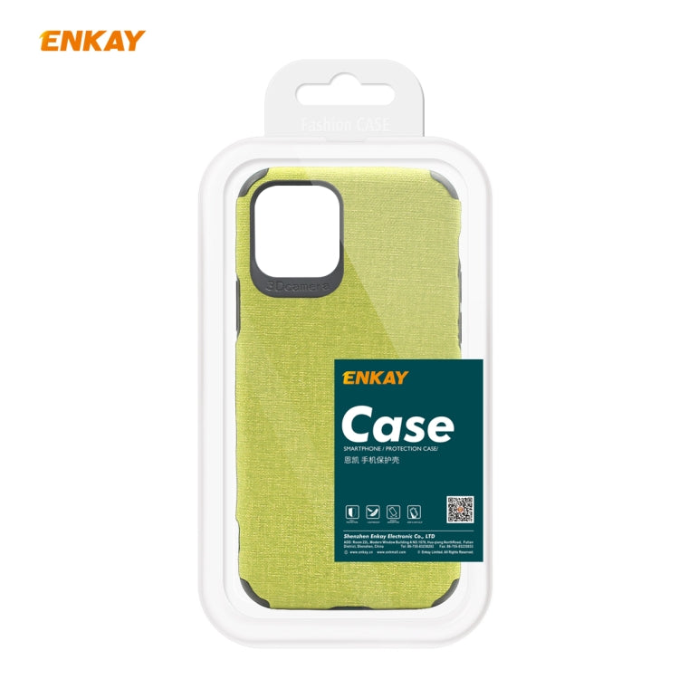For iPhone 11 Pro Max ENKAY ENK-PC033 Business Series Denim Texture PU Leather + TPU Soft Slim Case Cover, For iPhone 11 Pro Max