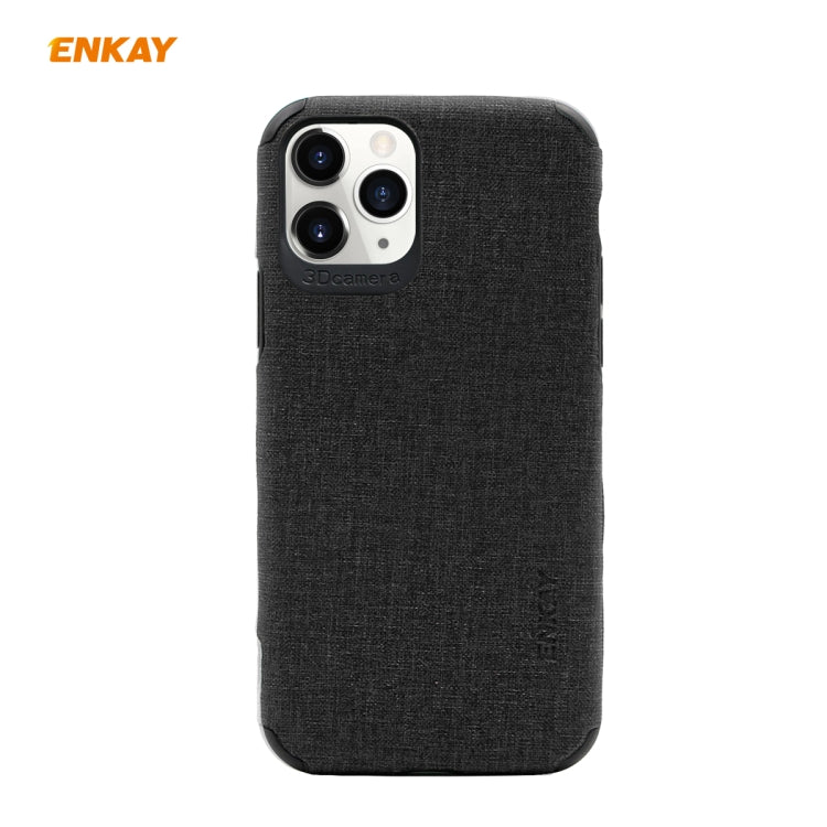 For iPhone 11 Pro Max ENKAY ENK-PC033 Business Series Denim Texture PU Leather + TPU Soft Slim Case Cover, For iPhone 11 Pro Max