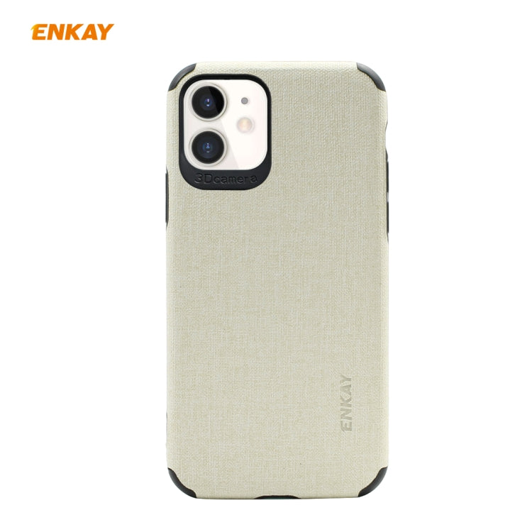 For iPhone 11 ENKAY ENK-PC031 Business Series Denim Texture PU Leather + TPU Soft Slim Case Cover, For iPhone 11