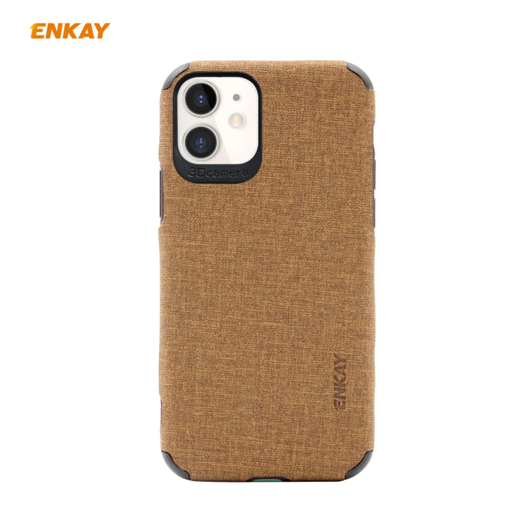 For iPhone 11 ENKAY ENK-PC031 Business Series Denim Texture PU Leather + TPU Soft Slim Case Cover, For iPhone 11