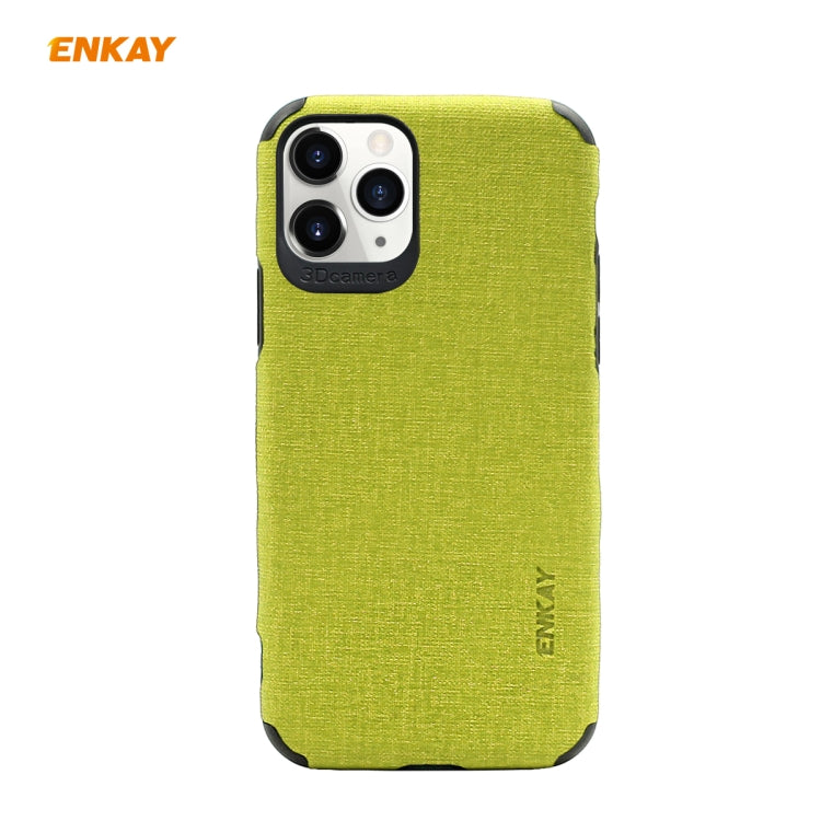 For iPhone 11 Pro ENKAY ENK-PC032 Business Series Denim Texture PU Leather + TPU Soft Slim Case Cover, For iPhone 11 Pro