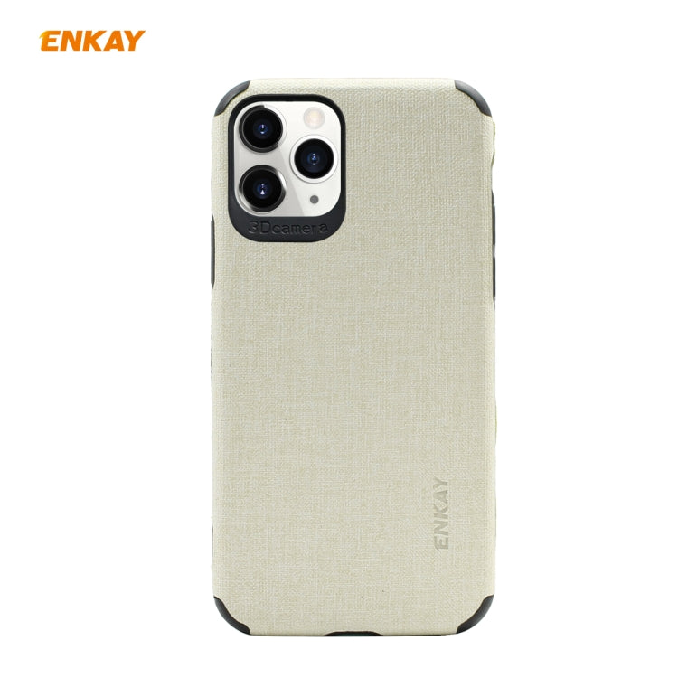 For iPhone 11 Pro ENKAY ENK-PC032 Business Series Denim Texture PU Leather + TPU Soft Slim Case Cover, For iPhone 11 Pro