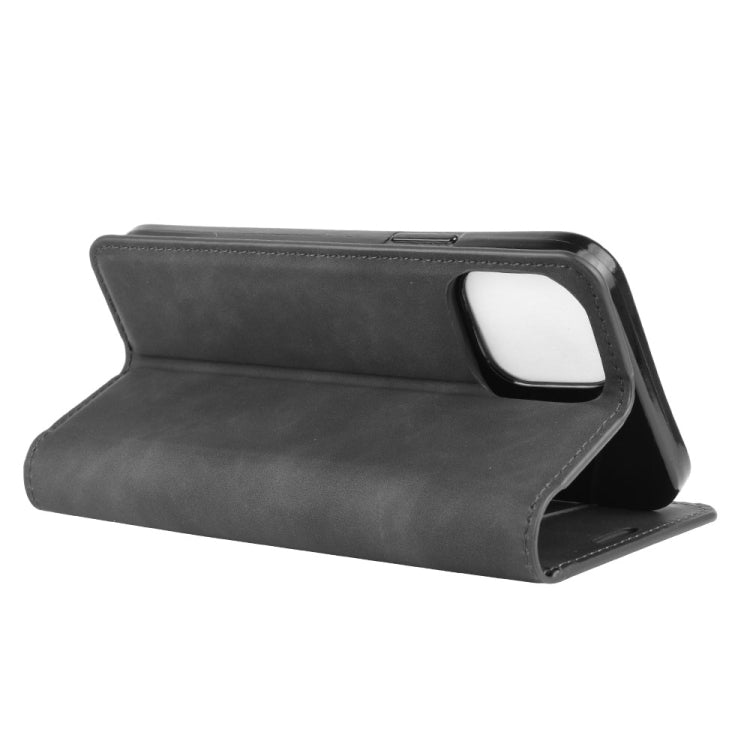 For iPhone 12 6.1 inch Retro-skin Business Magnetic Suction Leather Case with Holder & Card Slots & Wallet, For iPhone 12 / 12 Pro