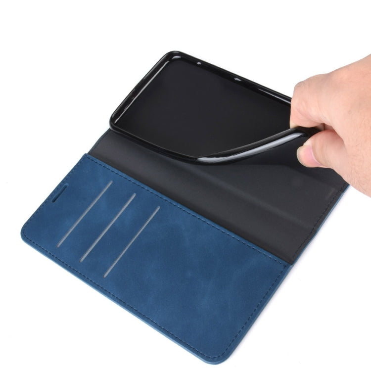 For iPhone 12 6.1 inch Retro-skin Business Magnetic Suction Leather Case with Holder & Card Slots & Wallet, For iPhone 12 / 12 Pro