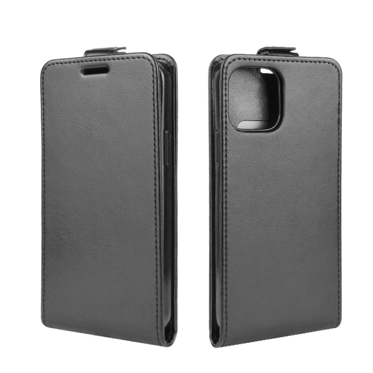For iPhone 12 6.1 inch  R64 Texture Single Vertical Flip Leather Protective Case with Card Slots & Photo Frame, For iPhone 12 / 12 Pro