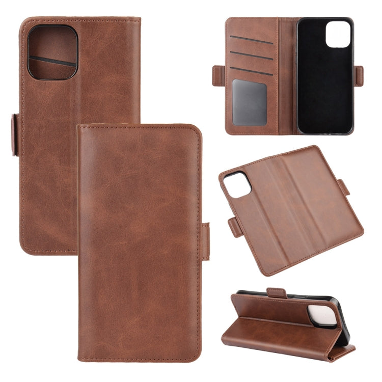 For iPhone 12 6.1 inch Dual-side Magnetic Buckle Horizontal Flip Leather Case with Holder & Card Slots & Wallet, For iPhone 12 / 12 Pro