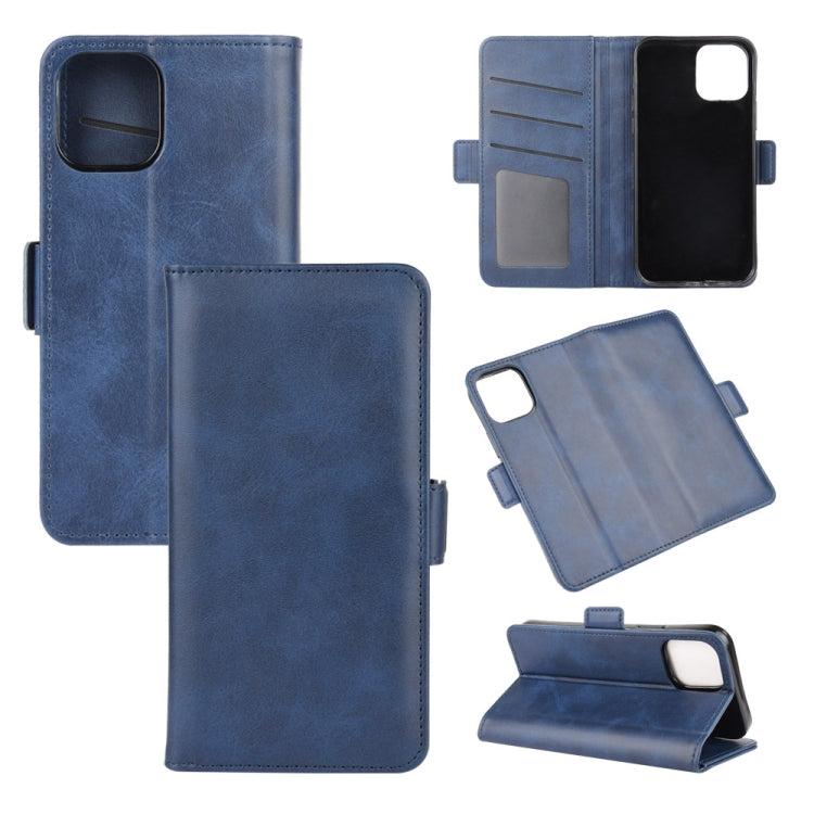 For iPhone 12 6.1 inch Dual-side Magnetic Buckle Horizontal Flip Leather Case with Holder & Card Slots & Wallet, For iPhone 12 / 12 Pro