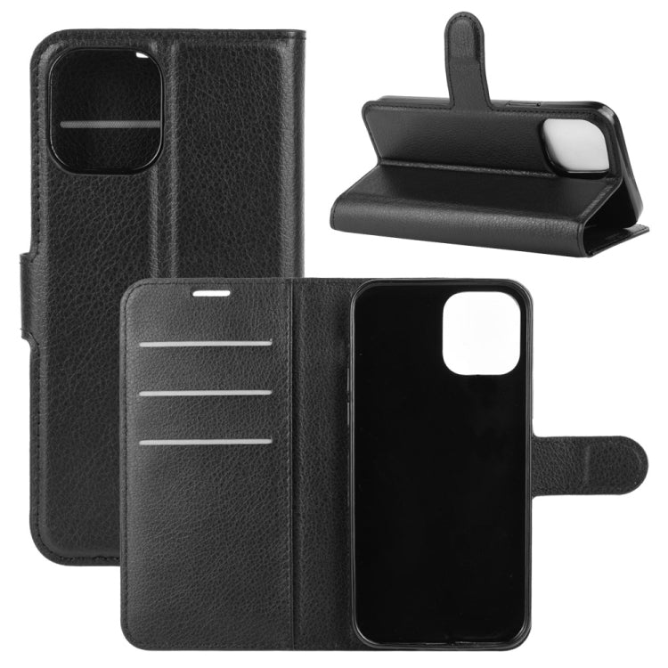 For iPhone 12 6.1 inch Litchi Texture Horizontal Flip Protective Case with Holder & Card Slots & Wallet, For iPhone 12 / 12 Pro
