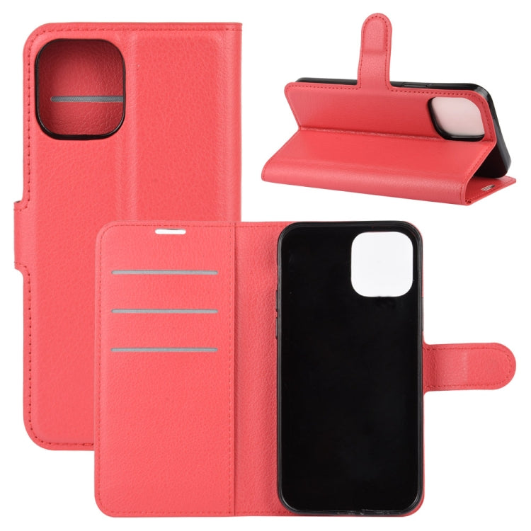 For iPhone 12 6.1 inch Litchi Texture Horizontal Flip Protective Case with Holder & Card Slots & Wallet, For iPhone 12 / 12 Pro