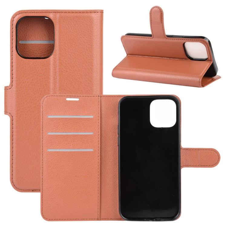 For iPhone 12 6.1 inch Litchi Texture Horizontal Flip Protective Case with Holder & Card Slots & Wallet, For iPhone 12 / 12 Pro