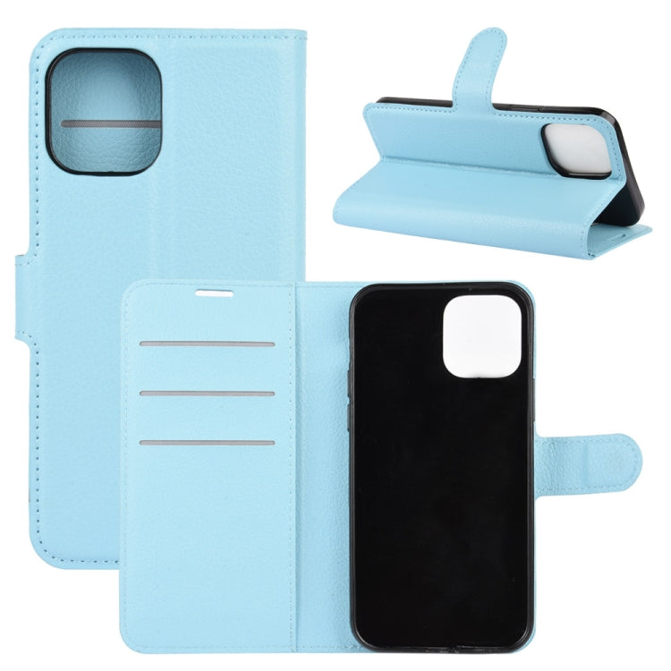 For iPhone 12 6.1 inch Litchi Texture Horizontal Flip Protective Case with Holder & Card Slots & Wallet, For iPhone 12 / 12 Pro