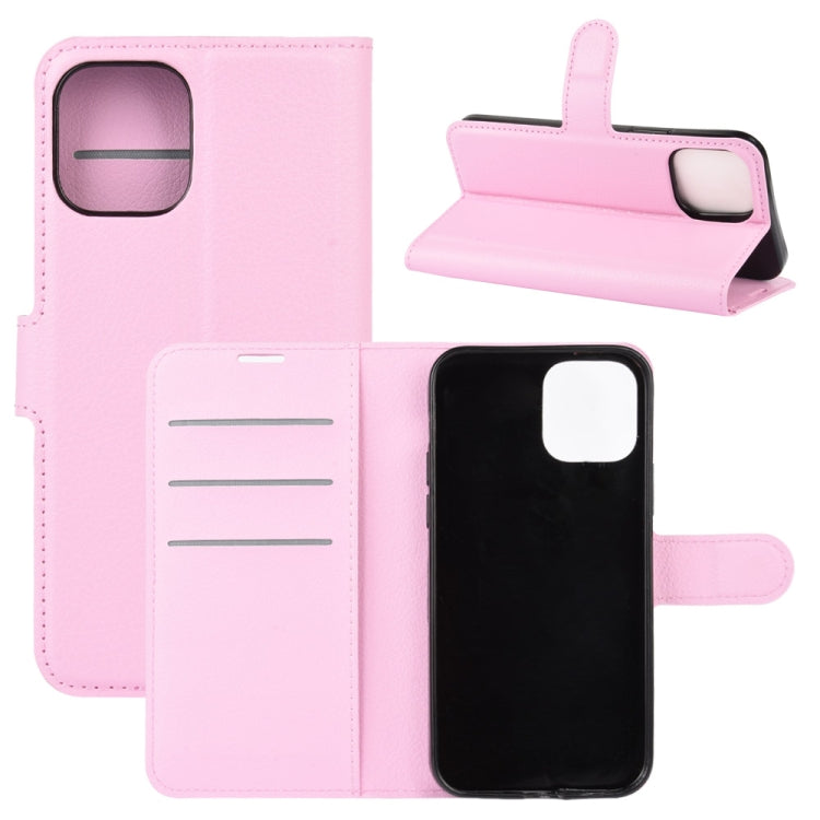 For iPhone 12 6.1 inch Litchi Texture Horizontal Flip Protective Case with Holder & Card Slots & Wallet, For iPhone 12 / 12 Pro