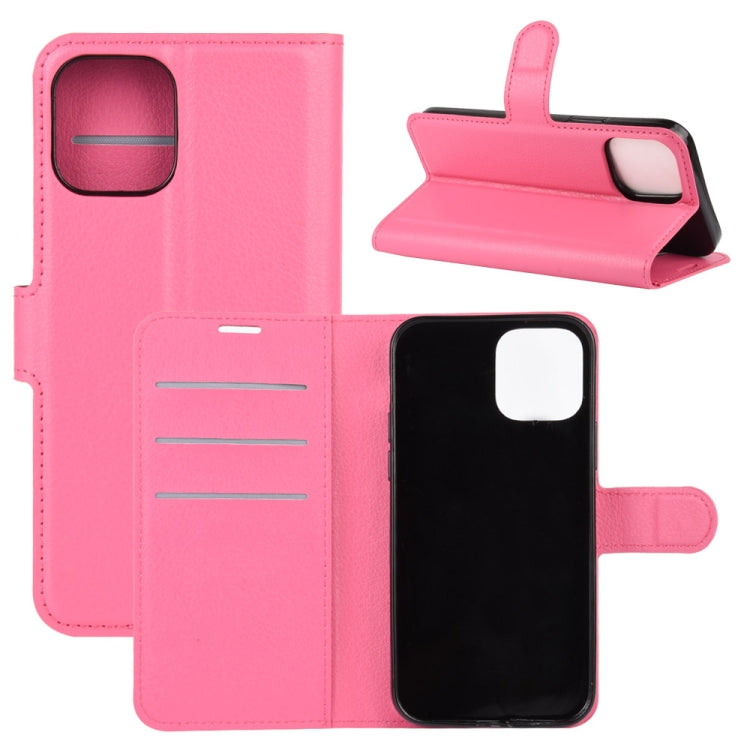 For iPhone 12 6.1 inch Litchi Texture Horizontal Flip Protective Case with Holder & Card Slots & Wallet, For iPhone 12 / 12 Pro