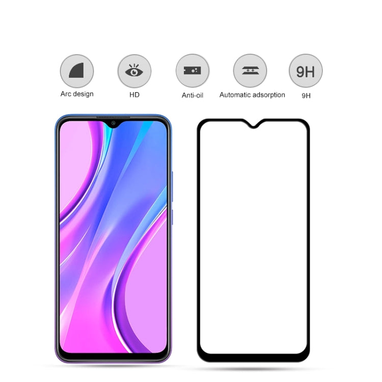 10 PCS mocolo 0.33mm 9H 2.5D Full Glue Tempered Glass Film