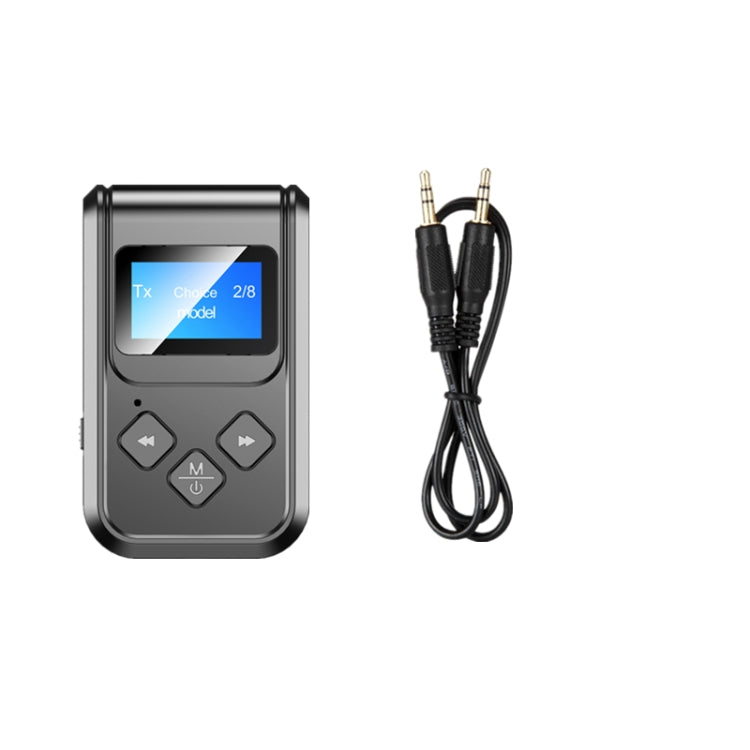 Récepteur-émetteur de musique Bluetooth 5.0 2 en 1 T15 avec écran