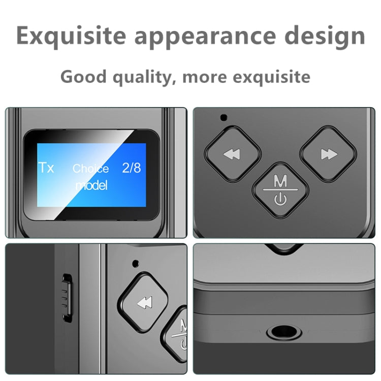Récepteur-émetteur de musique Bluetooth 5.0 2 en 1 T15 avec écran