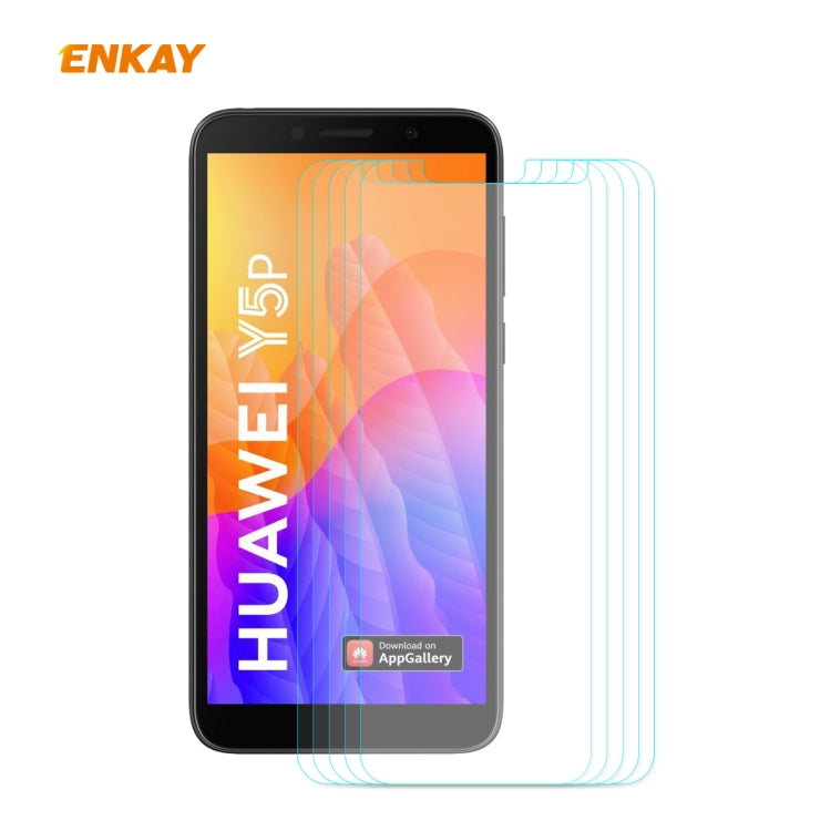 5 PCS ENKAY Hat-Prince 0.26mm 9H 2.5D Curved Edge Tempered Glass Film
