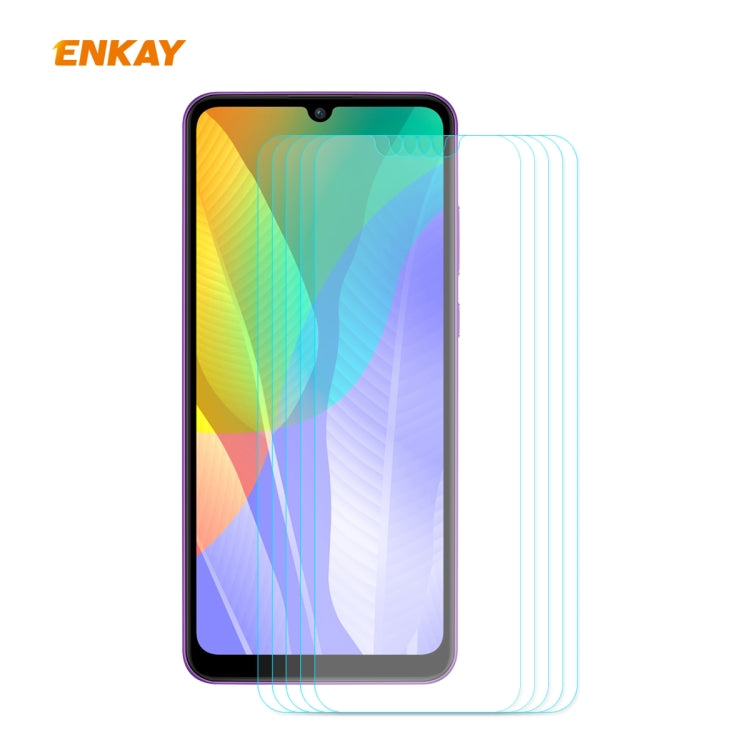 5 PCS ENKAY Hat-Prince 0.26mm 9H 2.5D Curved Edge Tempered Glass Film