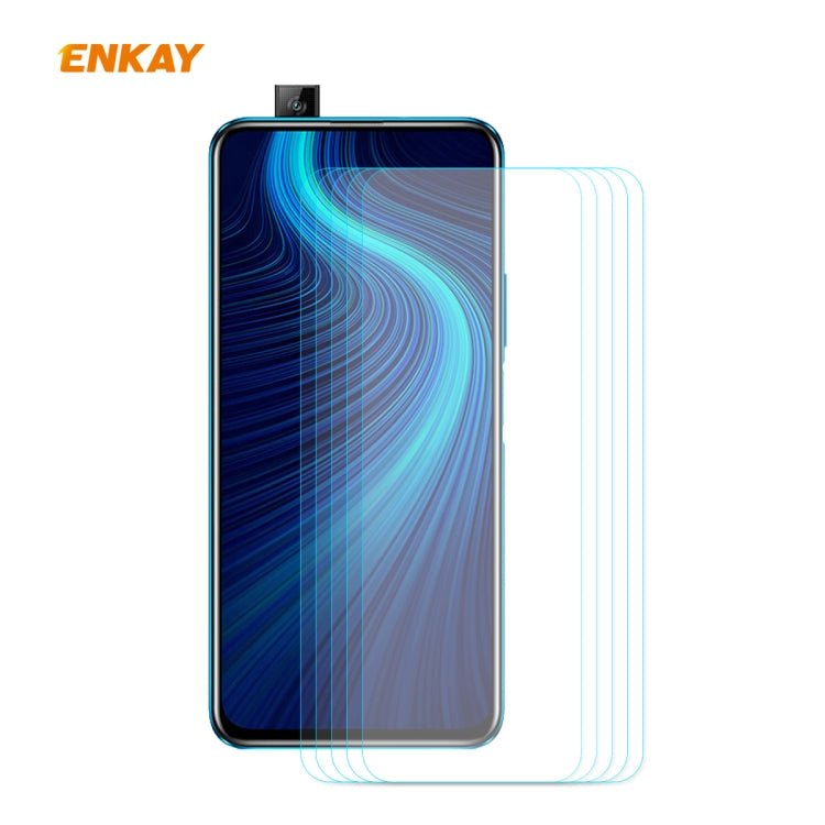 5 PCS ENKAY Hat-Prince 0.26mm 9H 2.5D Curved Edge Tempered Glass Film