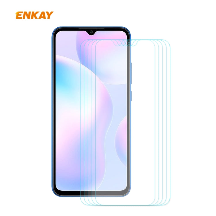 5 PCS ENKAY Hat-Prince 0.26mm 9H 2.5D Curved Edge Tempered Glass Film