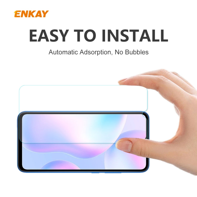 10 PCS ENKAY Hat-Prince 0.26mm 9H 2.5D Curved Edge Tempered Glass Film