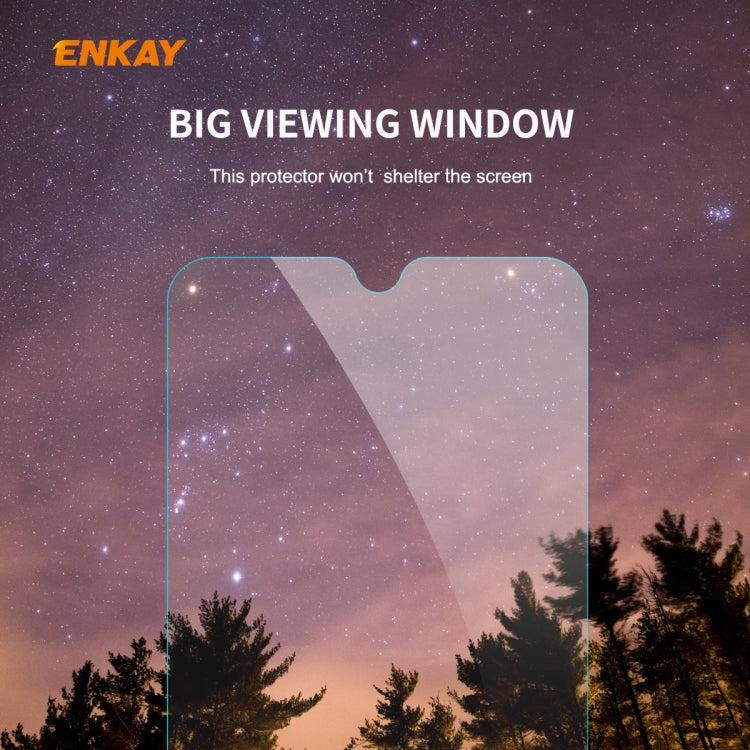 10 PCS ENKAY Hat-Prince 0.26mm 9H 2.5D Curved Edge Tempered Glass Film