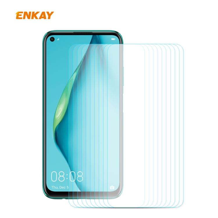10 PCS ENKAY Hat-Prince 0.26mm 9H 2.5D Curved Edge Tempered Glass Film